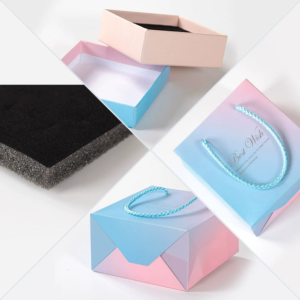 Wholesale Exquisite Multi Use Jewelry Box Made Of Paper And Cardboard For Ring Earrings Bracelet Pendant Necklace Packaging