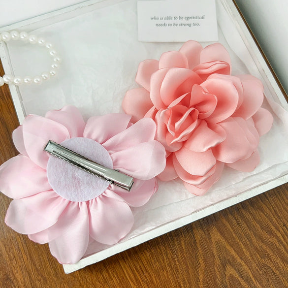Wholesale Fabric Flower Handmade Hairpin For Women Sweet Style