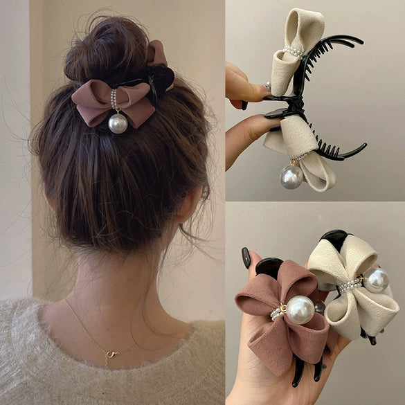 Wholesale Fabric Hair Accessories Minimalist Geometric Handmade Female Head Gripper Hairpin