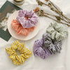 Wholesale Fabric Hair Rings With Plaid Pattern For Female High Elasticity Seiko Treatment