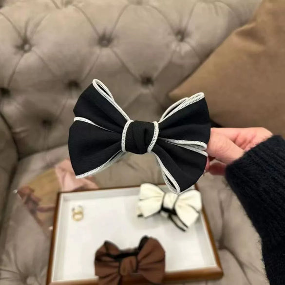 Wholesale Fabric Handmade Doublesided Threedimensional Bow Ball Head Unisex Hairpin