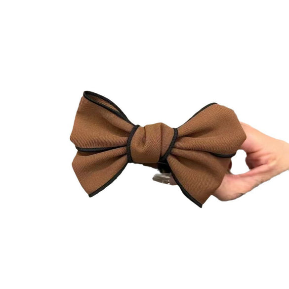 Wholesale Fabric Handmade Doublesided Threedimensional Bow Ball Head Unisex Hairpin