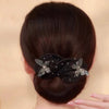 Wholesale Fabric Handmade Female Headwear Hair Accessories With Butterfly Dragonfly Insect Pattern Sweet Style Ball Hairpin