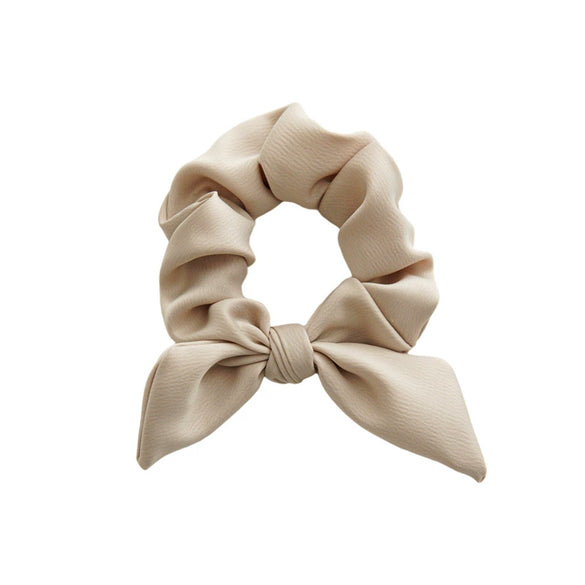 Wholesale Fabric Handmade Simple High Elasticity Bow Hair Ring For Women