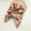 Wholesale Fabric Handmade Simple High Elasticity Bow Hair Ring For Women