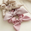 Wholesale Fabric Handmade Simple High Elasticity Bow Hair Ring For Women