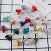 Wholesale Fabric Handwoven Retro Elegant Flower Jewelry Accessories Pendant Earrings