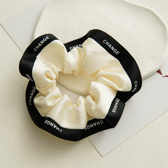 Wholesale Fabric Pleated High Elasticity Seiko Women's Hair Band Hair Rope For Ponytail