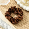 Wholesale Fabric Solid Color Handmade Large Intestine Hair Ring For Female Hair Accessories