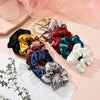 Wholesale Fabric Solid Color Handmade Large Intestine Hair Ring For Female Hair Accessories