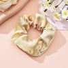Wholesale Fabric Solid Color Handmade Large Intestine Hair Ring For Female Hair Accessories