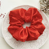 Wholesale Fabric Solid Color High Elastic Simple Handmade Women's Hair Ring