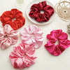 Wholesale Fabric Solid Color High Elastic Simple Handmade Women's Hair Ring