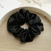 Wholesale Fabric Solid Color High Elastic Simple Handmade Women's Hair Ring