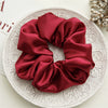 Wholesale Fabric Solid Color High Elastic Simple Handmade Women's Hair Ring