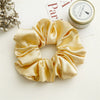 Wholesale Fabric Solid Color High Elastic Simple Handmade Women's Hair Ring