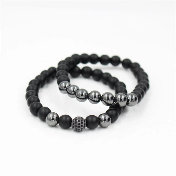 Wholesale Faceted Tiger Eye Stone And Imitation Pearl Handmade Unisex Bracelets