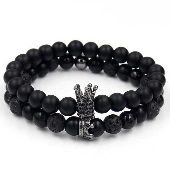Wholesale Faceted Tiger Eye Stone And Imitation Pearl Handmade Unisex Bracelets