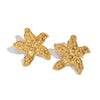 Wholesale Fairy Style Golden Flower Stainless Steel Earrings For Women With Pvd Furnace Vacuum Real Gold Plating