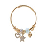 Wholesale Fashion Adjustable Beaded Couple Bracelets With Heart And Star Patterns Made Of Alloy And Rhinestone For Women