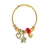 Wholesale Fashion Adjustable Beaded Couple Bracelets With Heart And Star Patterns Made Of Alloy And Rhinestone For Women