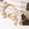 Wholesale Fashion Adjustable Beaded Couple Bracelets With Heart And Star Patterns Made Of Alloy And Rhinestone For Women