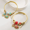 Wholesale Fashion Allmatch Adjustable Unisex Devil's Eye Pendant Beaded Bracelet Made Of Alloy Stainless Steel With Diamond Design