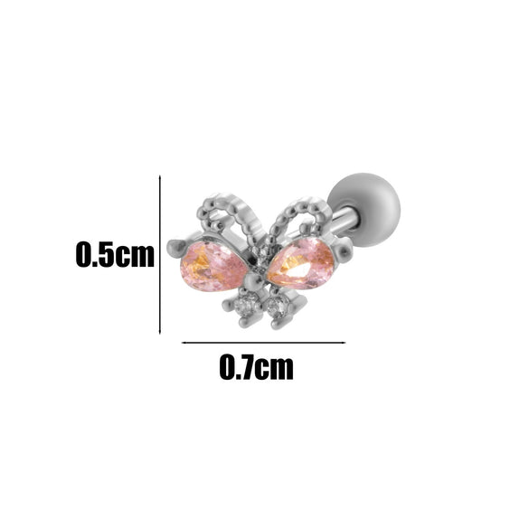 Wholesale Fashion Allmatch Cartilage Puncture Ear Bone Nail Copper Flower Design