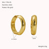Wholesale Fashion Allmatch Geometric 316L Stainless Steel Electroplated Earrings For Women