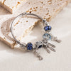 Wholesale Fashion Alloy Bracelet With Diamond Key Flower Love Pendant Geometric Heart Styling