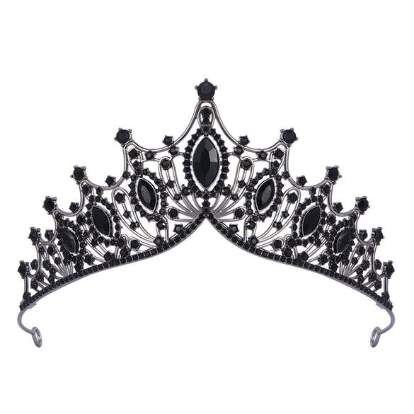 Wholesale Fashion Alloy Rhinestone Electroplating Point Drill Crown For Women