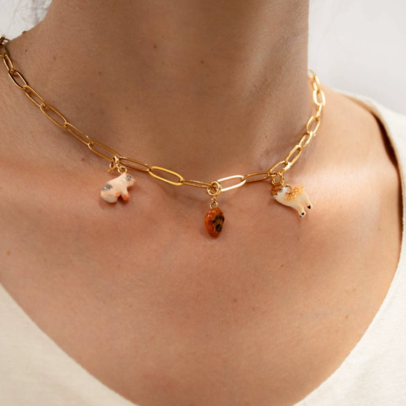 Wholesale Fashion Animal Series Stainless Steel Pendant With Vacuum Plating For Women