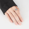 Wholesale Fashion Animal Style Butterfly Rotating Open Adjustable Ring 925 Sterling Silver Electroplated For Women