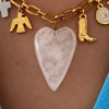 Wholesale Fashion Boots Pendant Stainless Steel Heart Shape 18K Gold Color Furnace Vacuum Plating