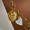 Wholesale Fashion Boots Pendant Stainless Steel Heart Shape 18K Gold Color Furnace Vacuum Plating