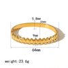 Wholesale Fashion Bracelet Stainless Steel French Retro Geometric Open Electroplated
