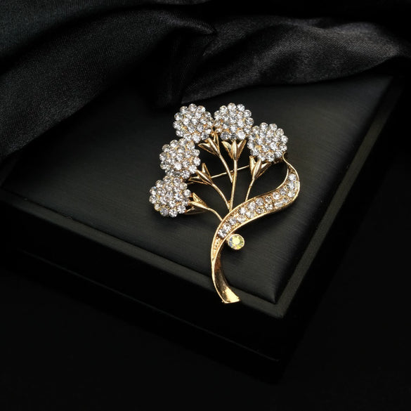 Wholesale Fashion Brooch Zinc Alloy Electroplating Antilight Fixed Suit Collar Pins