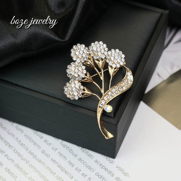 Wholesale Fashion Brooch Zinc Alloy Electroplating Antilight Fixed Suit Collar Pins