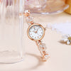Wholesale Fashion Camellia Quartz Women's Watch With Spiral Crown Alloy Strap And Round Dial