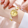Wholesale Fashion Camellia Quartz Women's Watch With Spiral Crown Alloy Strap And Round Dial