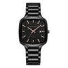 Wholesale Fashion Casual Square Waterproof Luminous Quartz Watch For Men With Stainless Steel Strap And Buckle And Alloy Case