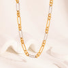 Wholesale Fashion Classic Cross Color Necklace Bracelet Suit With Cross Chain In Stainless Steel Vacuum Real Gold Electroplated In Pvd Furnace