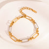 Wholesale Fashion Classic Cross Color Necklace Bracelet Suit With Cross Chain In Stainless Steel Vacuum Real Gold Electroplated In Pvd Furnace