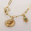 Wholesale Fashion Clavicle Chain Necklace Copper Electroplated Geometric Heart Shape