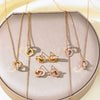 Wholesale Fashion Colorfree Light Luxury Titanium Steel Women's Jewelry Set With Cross Crown And Roman Numerals Electroplated Design