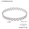 Wholesale Fashion Commuter Bracelet Titanium Steel Pvd Plating Geometric Love Stitching Design