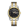 Wholesale Fashion Couple's Automatic Movement Watch Zinc Alloy Case Alloy Strap Round Dial Onion Crown Mineral Strengthened Glass Mirror Waterproof