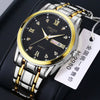 Wholesale Fashion Couple's Automatic Movement Watch Zinc Alloy Case Alloy Strap Round Dial Onion Crown Mineral Strengthened Glass Mirror Waterproof