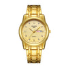 Wholesale Fashion Couple's Automatic Movement Watch Zinc Alloy Case Alloy Strap Round Dial Onion Crown Mineral Strengthened Glass Mirror Waterproof