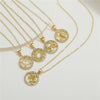 Wholesale Fashion Creative Copper Alloy Inlaid Zircon Constellation Geometric Pendant Ochain Necklace For Women